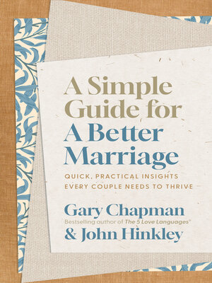 cover image of A Simple Guide for a Better Marriage